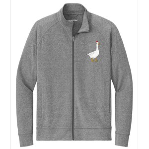 Santa’s silliest goose tacky Funny Christmas  Stretch Full-Zip Cadet Jacket