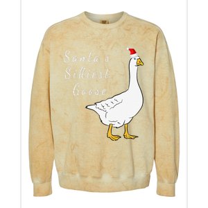 Santa’s silliest goose tacky Funny Christmas  Colorblast Crewneck Sweatshirt