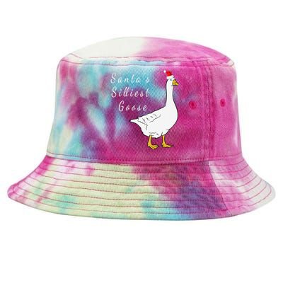 Santa’s silliest goose tacky Funny Christmas  Tie-Dyed Bucket Hat