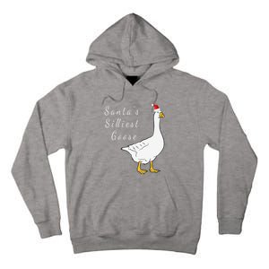 Santa’s silliest goose tacky Funny Christmas  Tall Hoodie