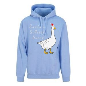 Santa’s silliest goose tacky Funny Christmas  Unisex Surf Hoodie