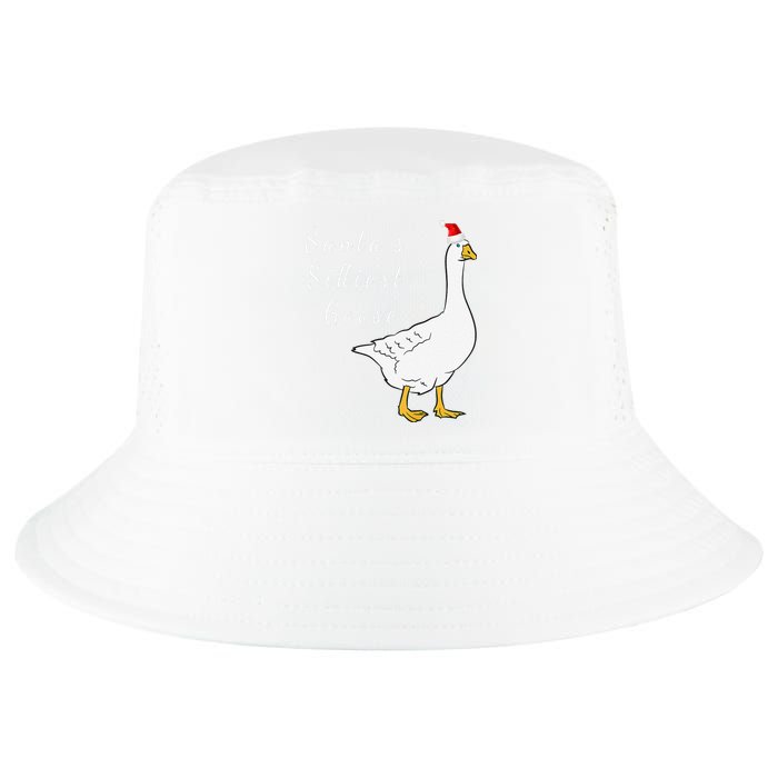 Santa’s silliest goose tacky Funny Christmas  Cool Comfort Performance Bucket Hat