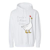 Santa’s silliest goose tacky Funny Christmas  Garment-Dyed Fleece Hoodie