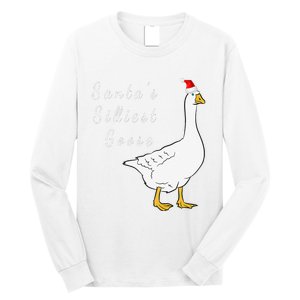 Santa’s silliest goose tacky Funny Christmas  Long Sleeve Shirt