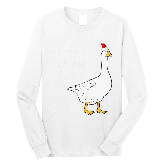 Santa’s silliest goose tacky Funny Christmas  Long Sleeve Shirt