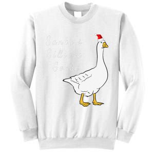 Santa’s silliest goose tacky Funny Christmas  Sweatshirt