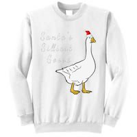 Santa’s silliest goose tacky Funny Christmas  Sweatshirt