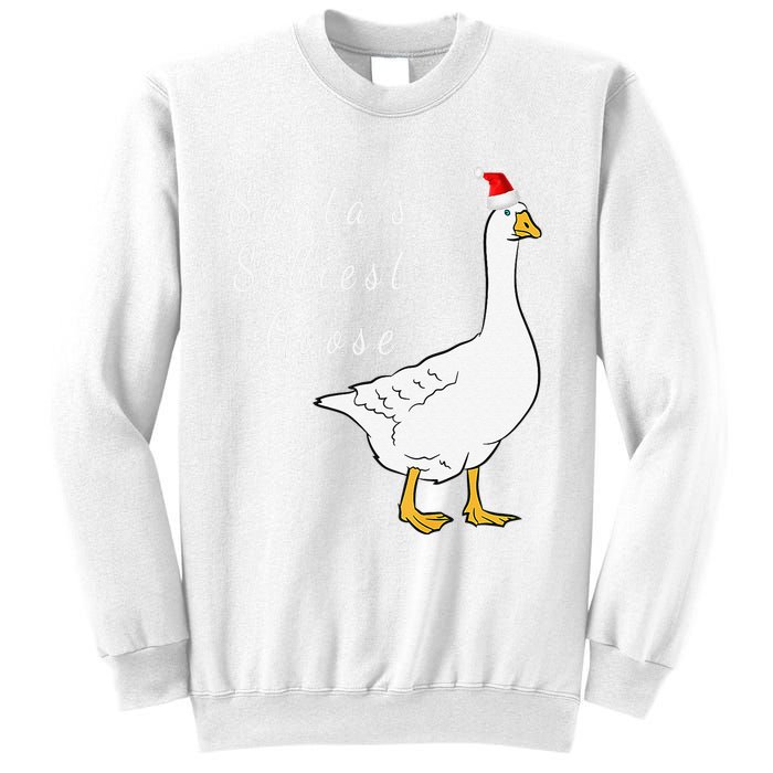 Santa’s silliest goose tacky Funny Christmas  Sweatshirt