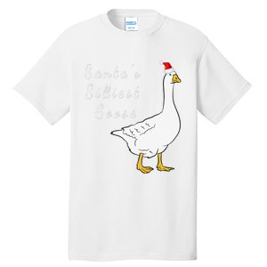 Santa’s silliest goose tacky Funny Christmas  Tall T-Shirt