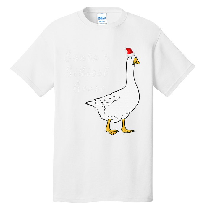 Santa’s silliest goose tacky Funny Christmas  Tall T-Shirt