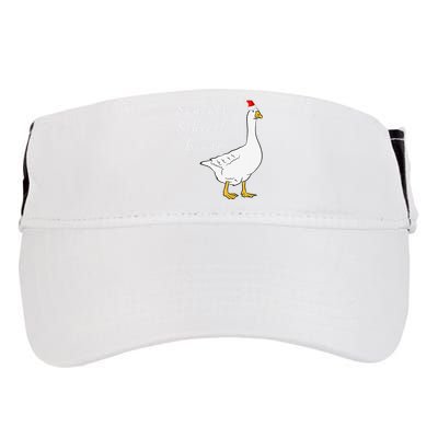 Santa’s silliest goose tacky Funny Christmas  Adult Drive Performance Visor