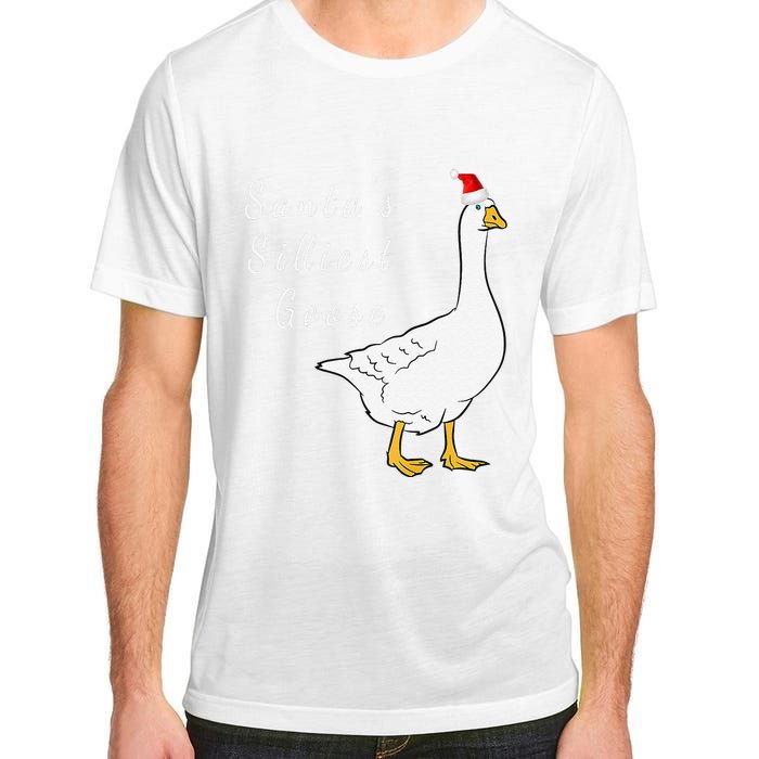 Santa’s silliest goose tacky Funny Christmas  Adult ChromaSoft Performance T-Shirt