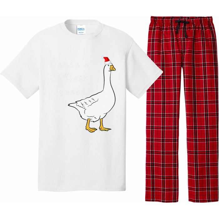 Santa’s silliest goose tacky Funny Christmas  Pajama Set