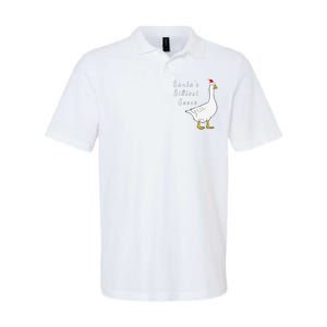 Santa’s silliest goose tacky Funny Christmas  Softstyle Adult Sport Polo