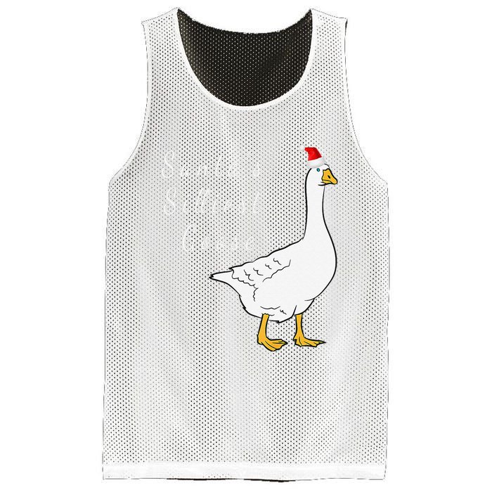 Santa’s silliest goose tacky Funny Christmas  Mesh Reversible Basketball Jersey Tank