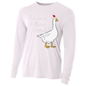 Santa’s silliest goose tacky Funny Christmas  Cooling Performance Long Sleeve Crew