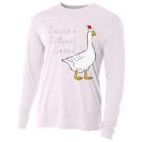 Santa’s silliest goose tacky Funny Christmas  Cooling Performance Long Sleeve Crew