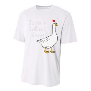 Santa’s silliest goose tacky Funny Christmas  Performance Sprint T-Shirt