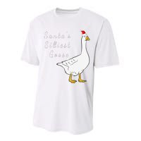 Santa’s silliest goose tacky Funny Christmas  Performance Sprint T-Shirt