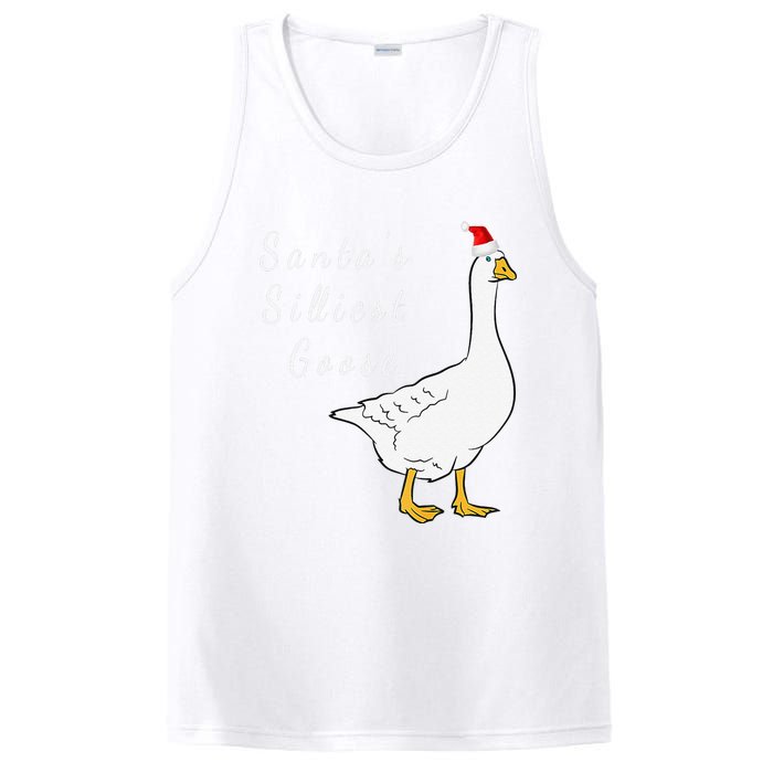 Santa’s silliest goose tacky Funny Christmas  PosiCharge Competitor Tank