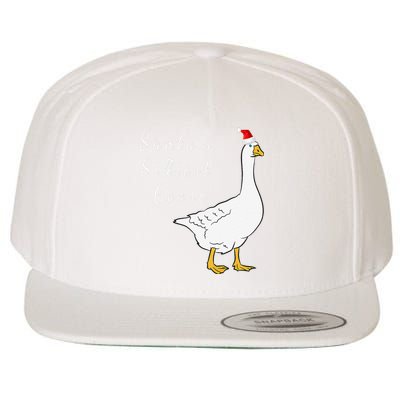 Santa’s silliest goose tacky Funny Christmas  Wool Snapback Cap