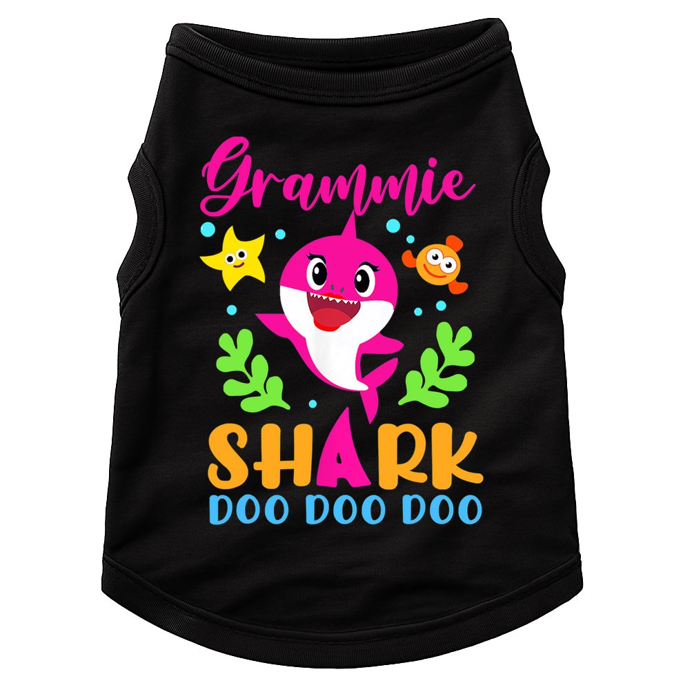 Shark Shirt Grammie Shirt Grammie Lover Family Mother's Doggie Tank