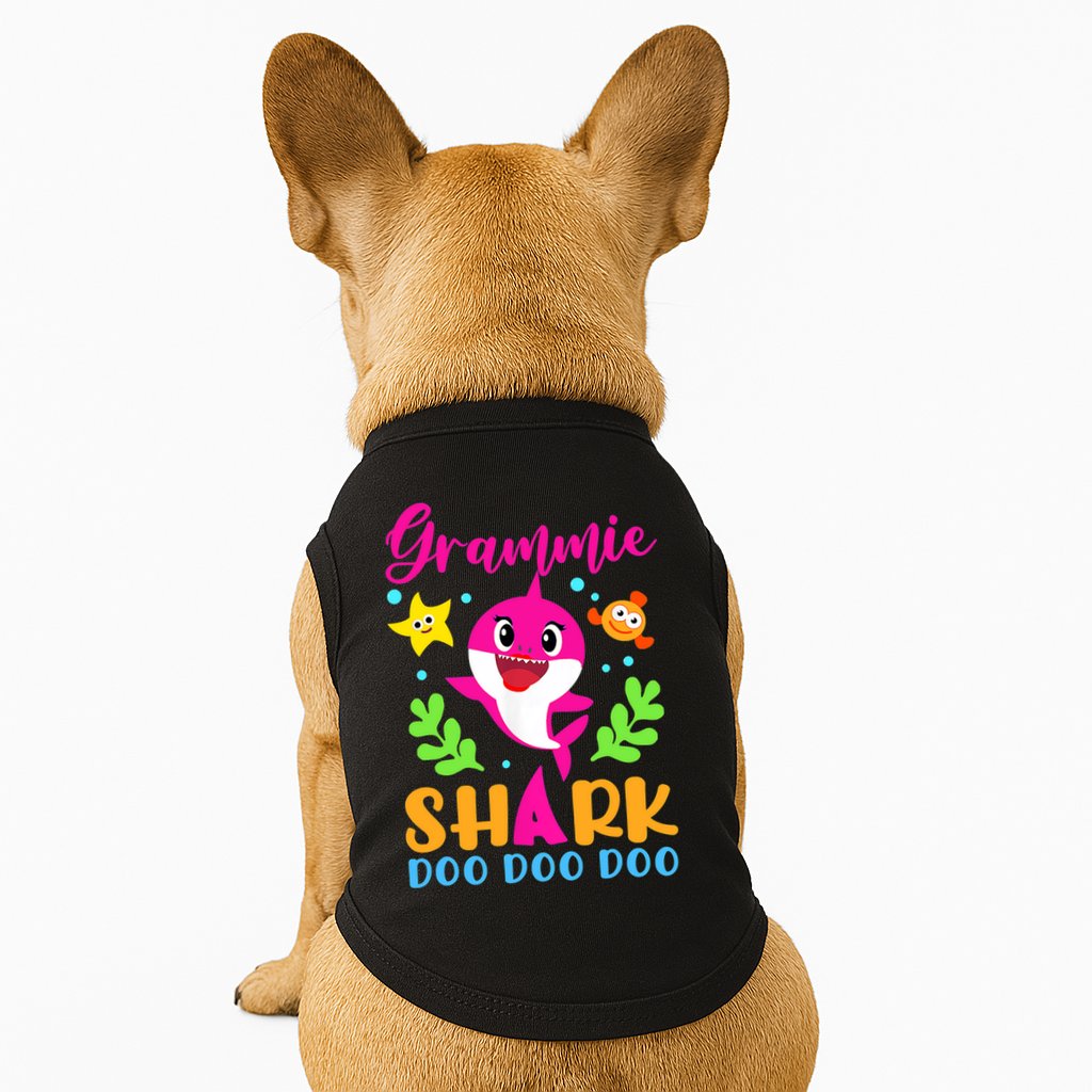 Shark Shirt Grammie Shirt Grammie Lover Family Mother's Doggie Tank