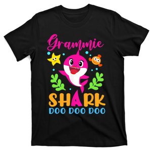 Shark Shirt Grammie Shirt Grammie Lover Family Mother's T-Shirt