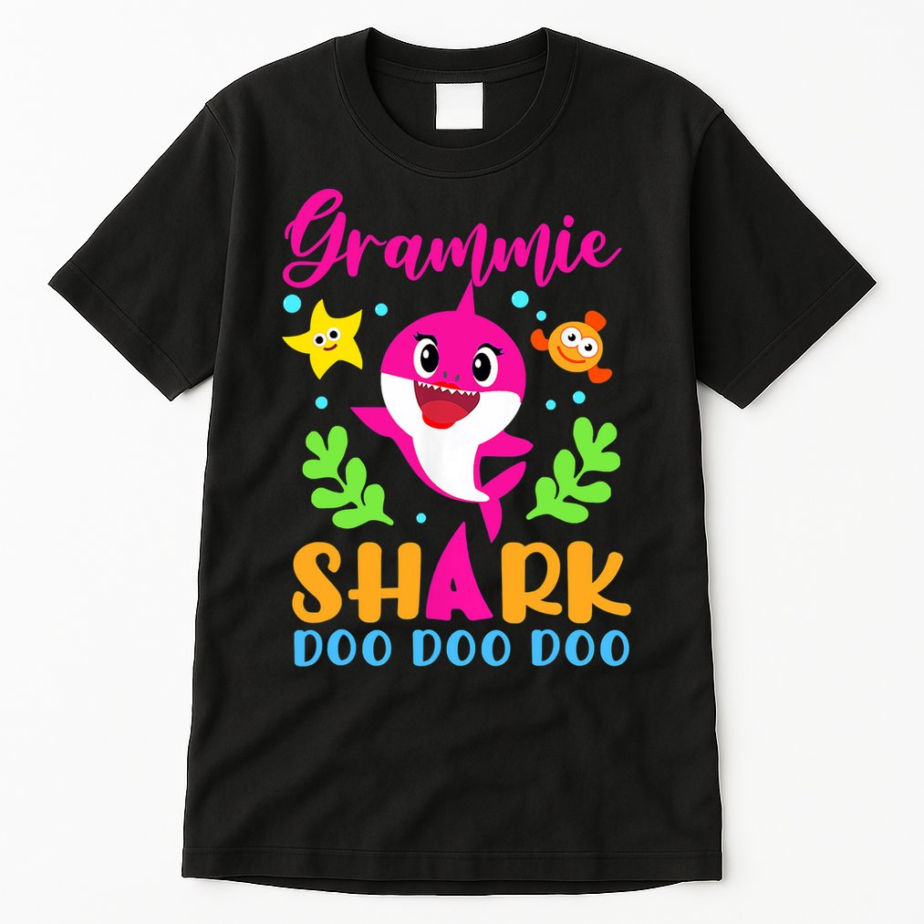 Shark Shirt Grammie Shirt Grammie Lover Family Mother's Tall T-Shirt