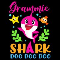 Shark Shirt Grammie Shirt Grammie Lover Family Mother's Backpack