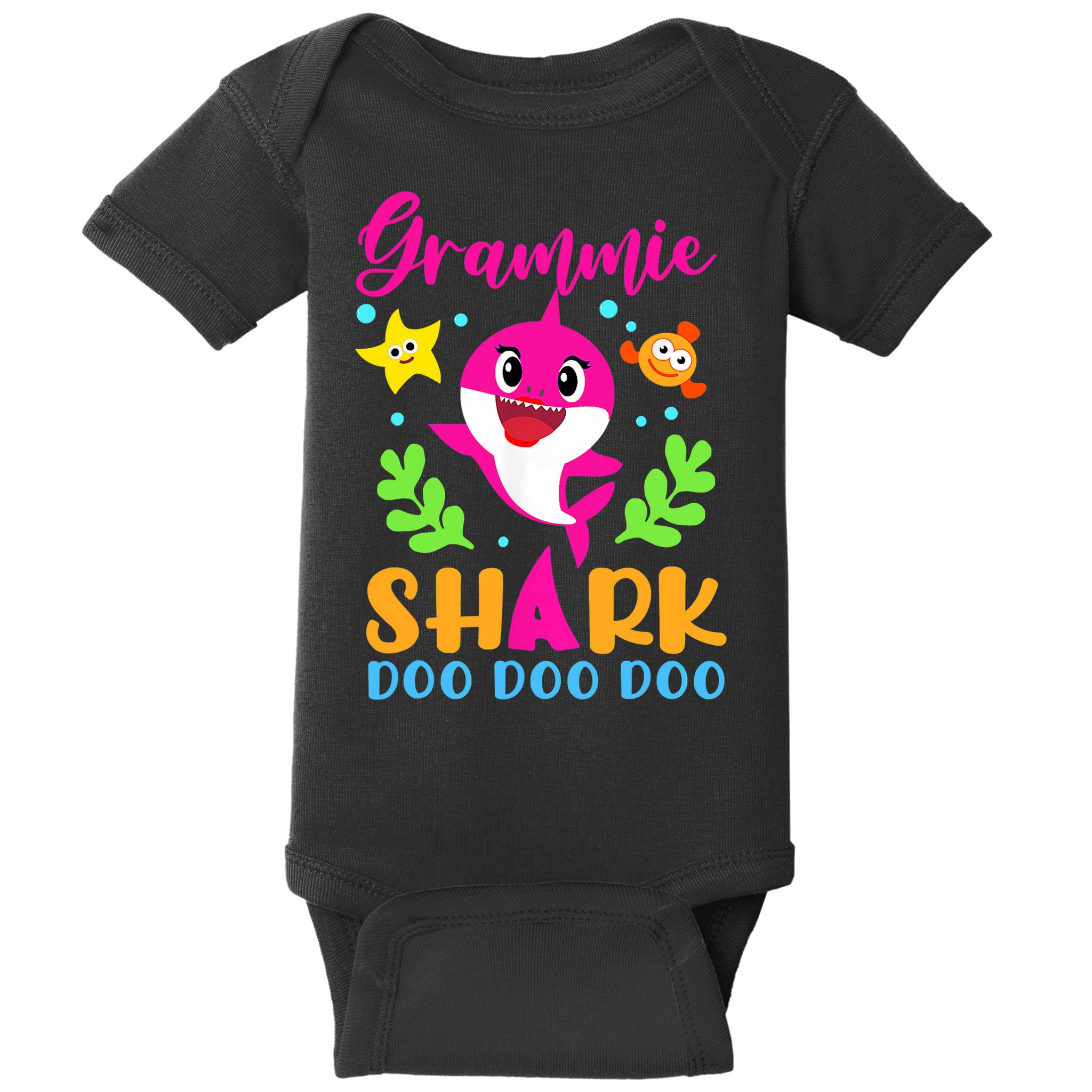 Shark Shirt Grammie Shirt Grammie Lover Family Mother's Baby Bodysuit