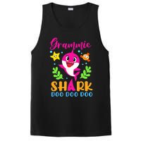 Shark Shirt Grammie Shirt Grammie Lover Family Mother's PosiCharge Competitor Tank