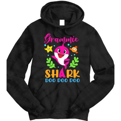 Shark Shirt Grammie Shirt Grammie Lover Family Mother's Tie Dye Hoodie