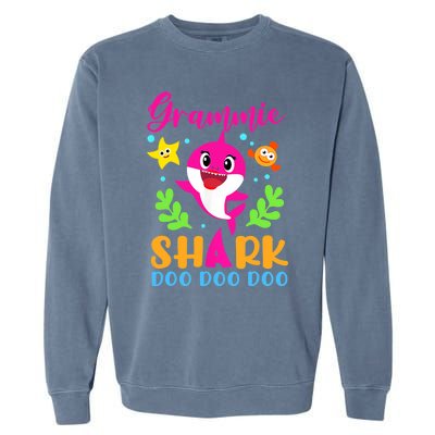 Shark Shirt Grammie Shirt Grammie Lover Family Mother's Garment-Dyed Sweatshirt