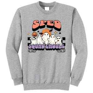 Sped Squad Ghoul Special Education Teacher Halloween Costume Tall Sweatshirt