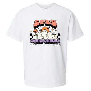 Sped Squad Ghoul Special Education Teacher Halloween Costume Sueded Cloud Jersey T-Shirt