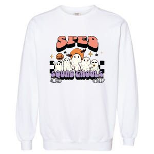 Sped Squad Ghoul Special Education Teacher Halloween Costume Garment-Dyed Sweatshirt