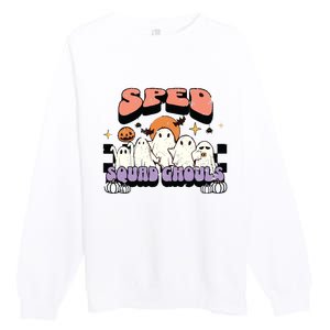 Sped Squad Ghoul Special Education Teacher Halloween Costume Premium Crewneck Sweatshirt