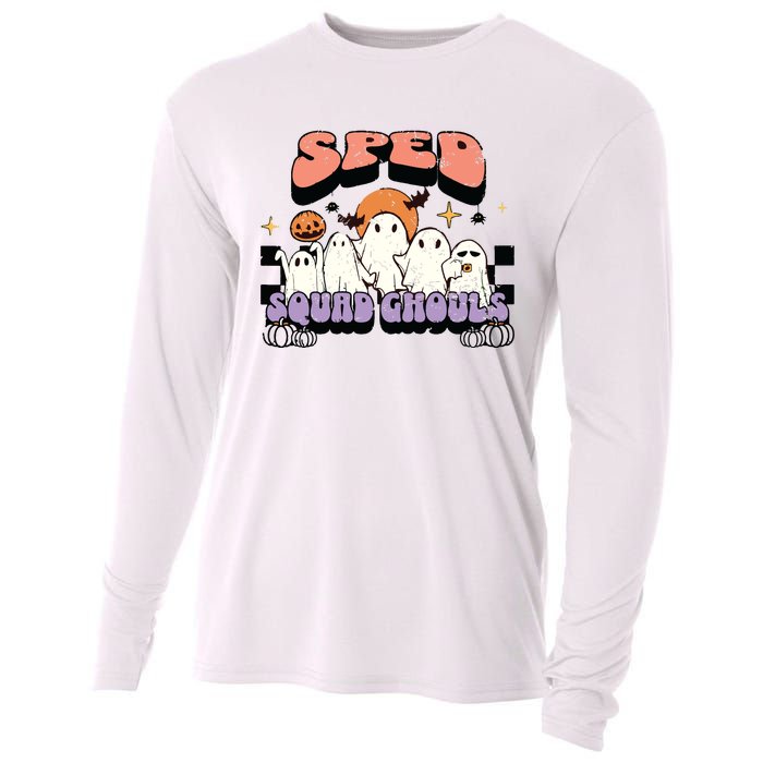 Sped Squad Ghoul Special Education Teacher Halloween Costume Cooling Performance Long Sleeve Crew