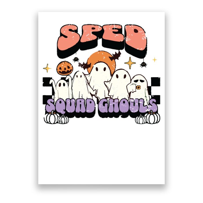 Sped Squad Ghoul Special Education Teacher Halloween Costume Poster