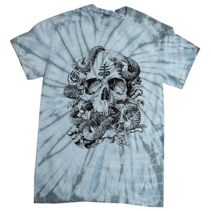 Skull & Snakes Goth Punk Tie-Dye T-Shirt