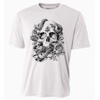 Skull & Snakes Goth Punk Cooling Performance Crew T-Shirt