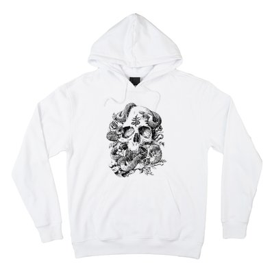 Skull & Snakes Goth Punk Hoodie