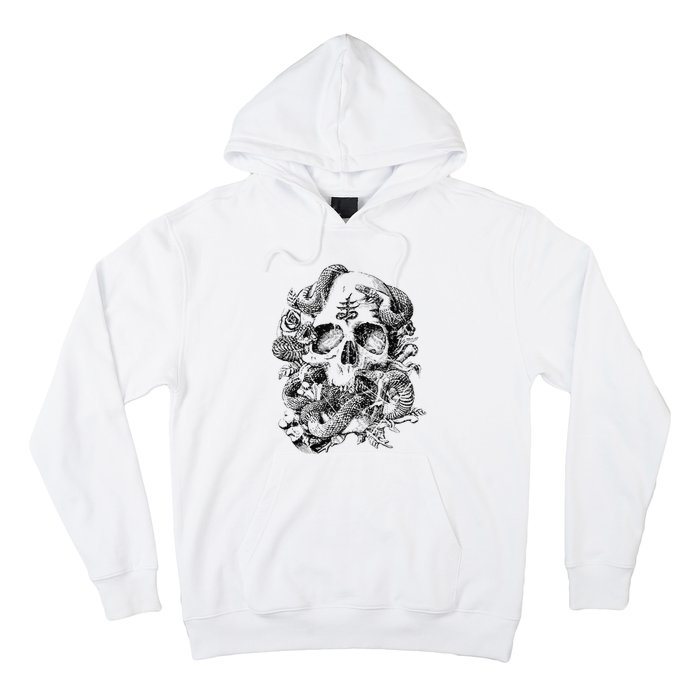 Skull & Snakes Goth Punk Hoodie