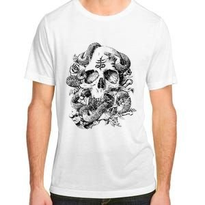 Skull & Snakes Goth Punk Adult ChromaSoft Performance T-Shirt