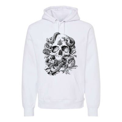 Skull & Snakes Goth Punk Premium Hoodie