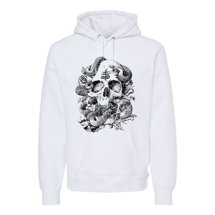 Skull & Snakes Goth Punk Premium Hoodie