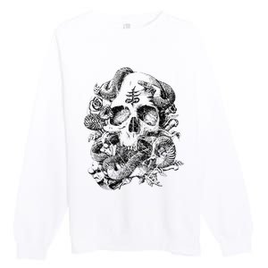 Skull & Snakes Goth Punk Premium Crewneck Sweatshirt