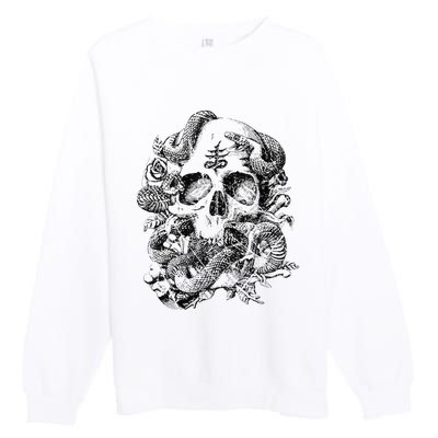 Skull & Snakes Goth Punk Premium Crewneck Sweatshirt