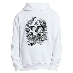 Skull & Snakes Goth Punk Urban Pullover Hoodie